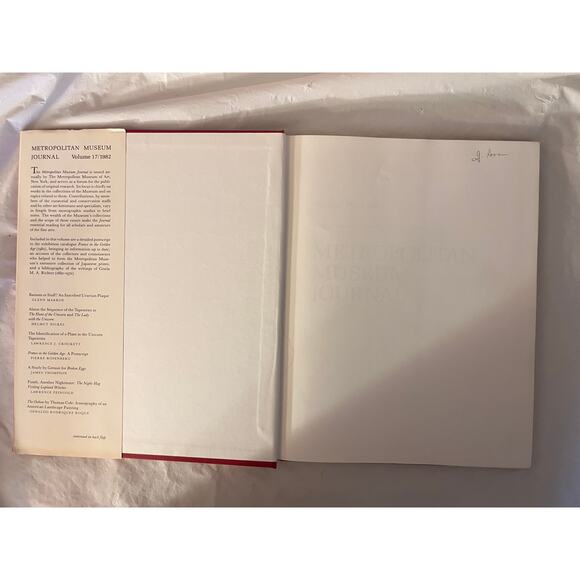 METROPOLITAN MUSEUM JOURNAL Volume 17 / 1982 - Picture 3 of 16
